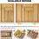 Thumbnail: Bamboo Cutlery Drawer Organiser Expandable Cutlery Tray Holder Adjustable