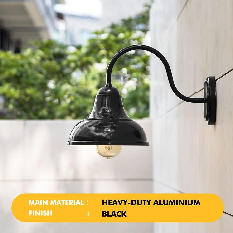 Thumbnail: Indoor Black Gooseneck Wall Sconces with E27 Socket Bathroom IP23 Wall Light
