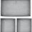 Thumbnail: Set of 3 Small Grey Fabric Drawer/Wardrobe Organisers