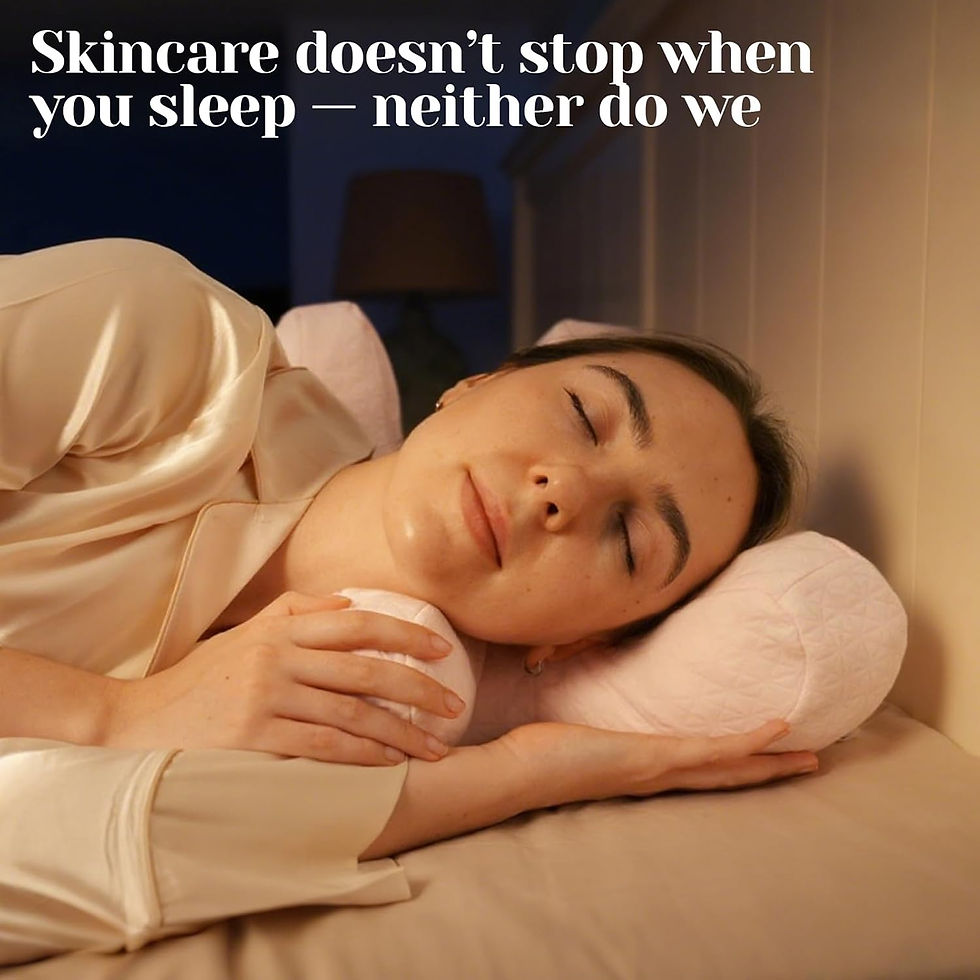 Thumbnail: Anti Wrinkle Pillow Side Sleeper Neck Support Ergonomic Beauty Pillow Pink