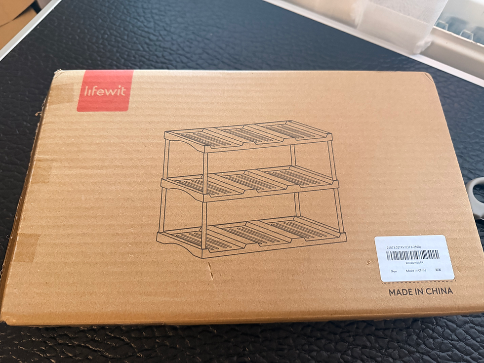 Thumbnail: 3 Tier Water Bottle Storage Rack Stackable Tumbler Organiser Cupboard Holder