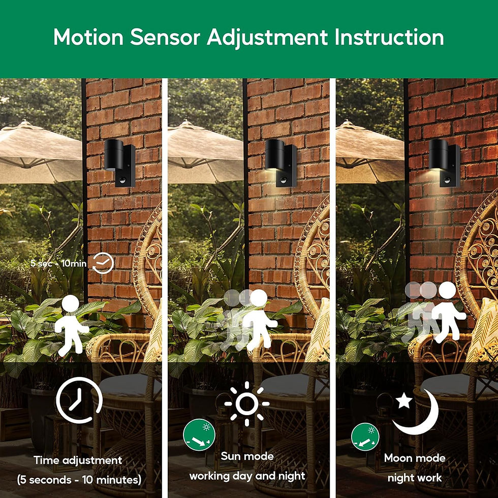 Thumbnail: Kerry Outdoor Wall Light PIR Motion Sensor IP44 Black Security Lamp