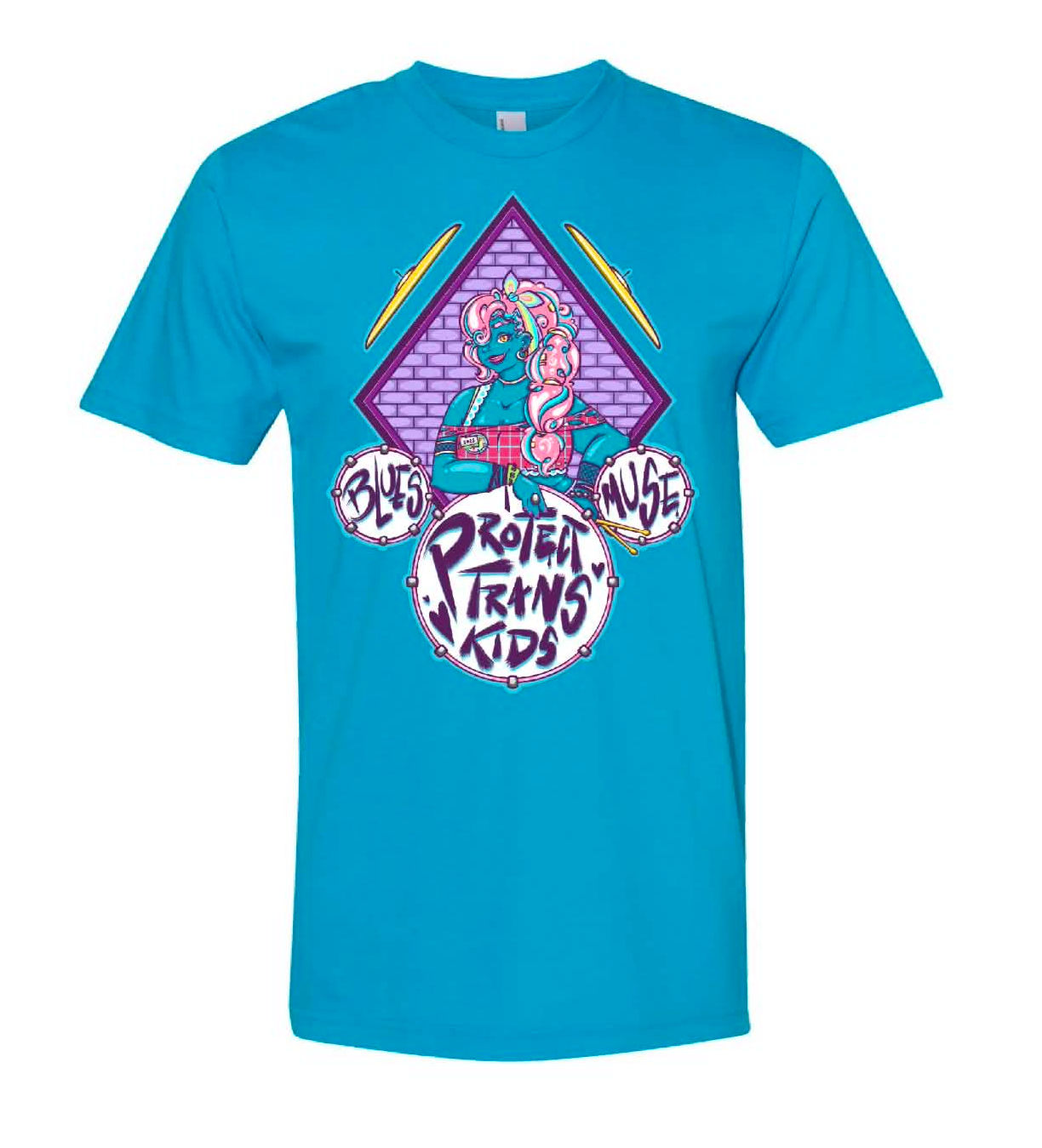 "Protect Trans Kids" Blues Muse 2026 T-Shirt