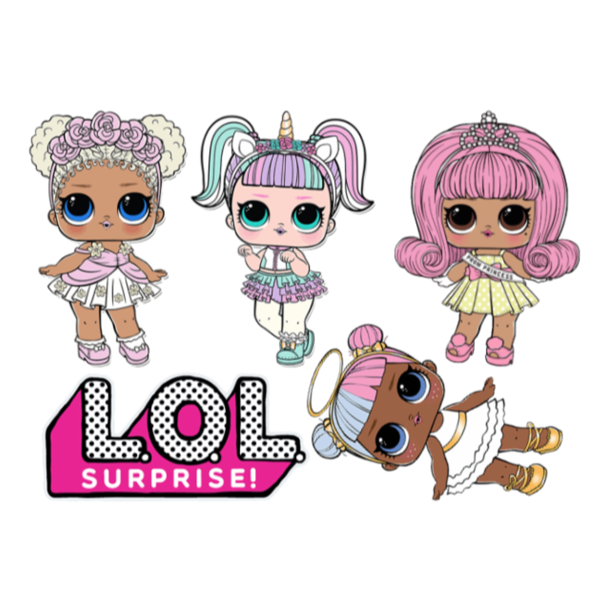 Pre cut LOL surprise Edible image