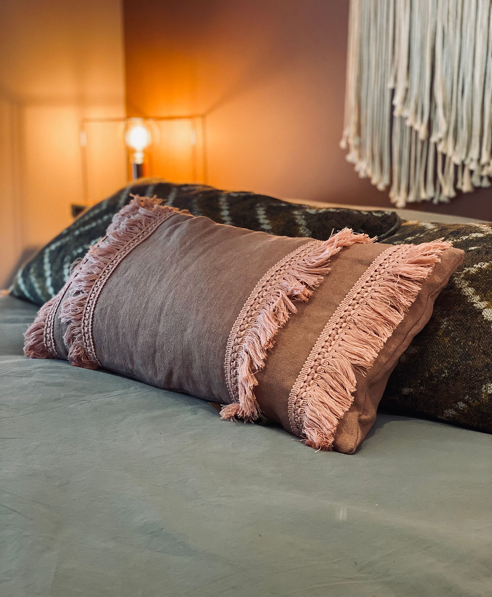 Miniature : CO’ BOHEMIAN LINEN « vieux rose » 100% lin