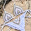 Miniatura: White bikini with sewn beads