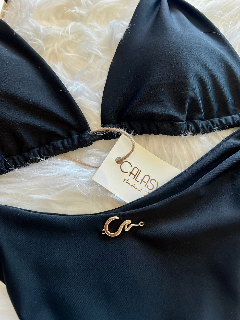 Thumbnail: black halter bikini
