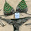 Miniatura: Green bikini with beads decorated, brazillian bottom