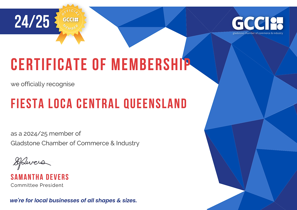 GCCI Membership Certificate -  Fiesta Loca CQ 24-25
