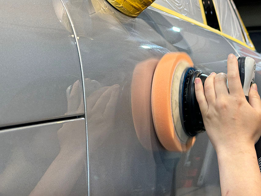 研磨作業の開始