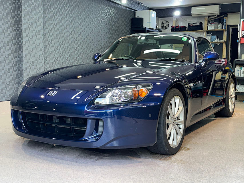 スクラッチ傷を徹底研磨で新車以上の輝きに! 経年車 ホンダ S2000をのガラスコーティング施工車事例 / 神奈川県鎌倉市N様より | 横浜でカーコーティングなら専門店のミスターポリッシュへ