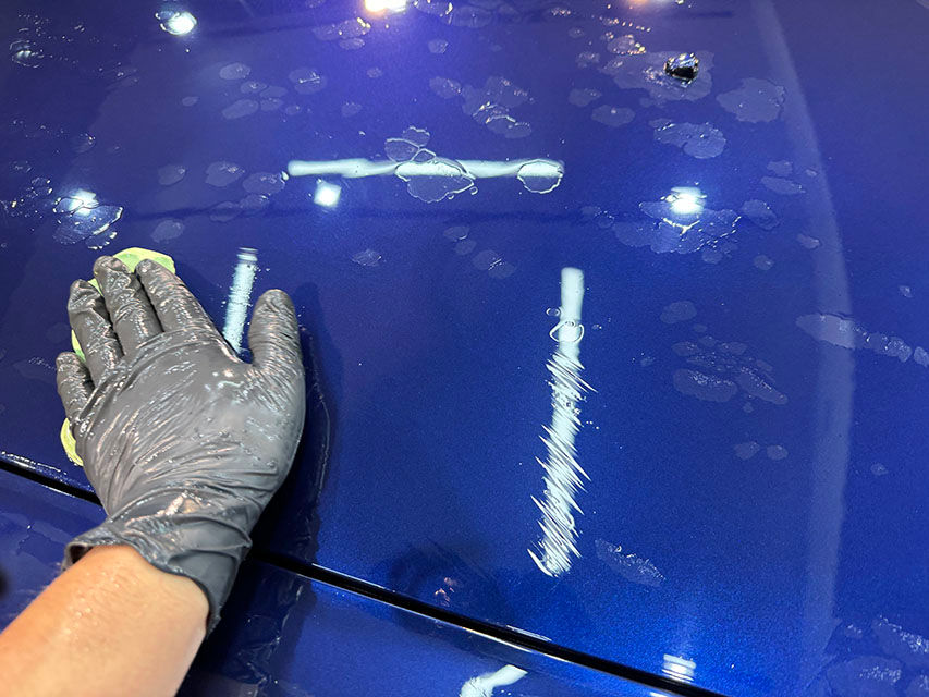 S2000の鉄粉除去作業