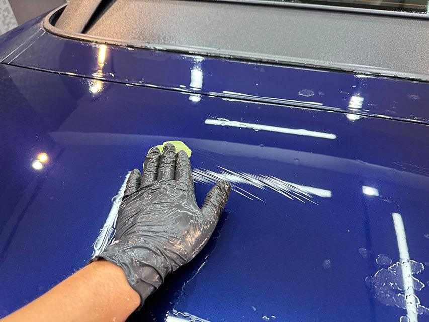 S2000の鉄粉除去作業