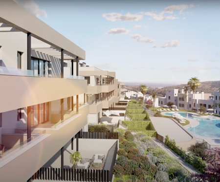 Uitzicht Luxe appartementen in Casares Zuid-Spanje