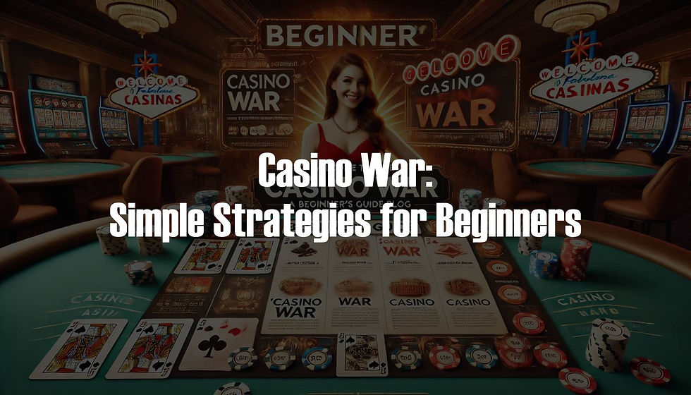 Casino War: Simple Strategies for Beginners