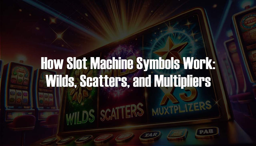 How Slot Machine Symbols Work: Wilds, Scatters, and Multipliers