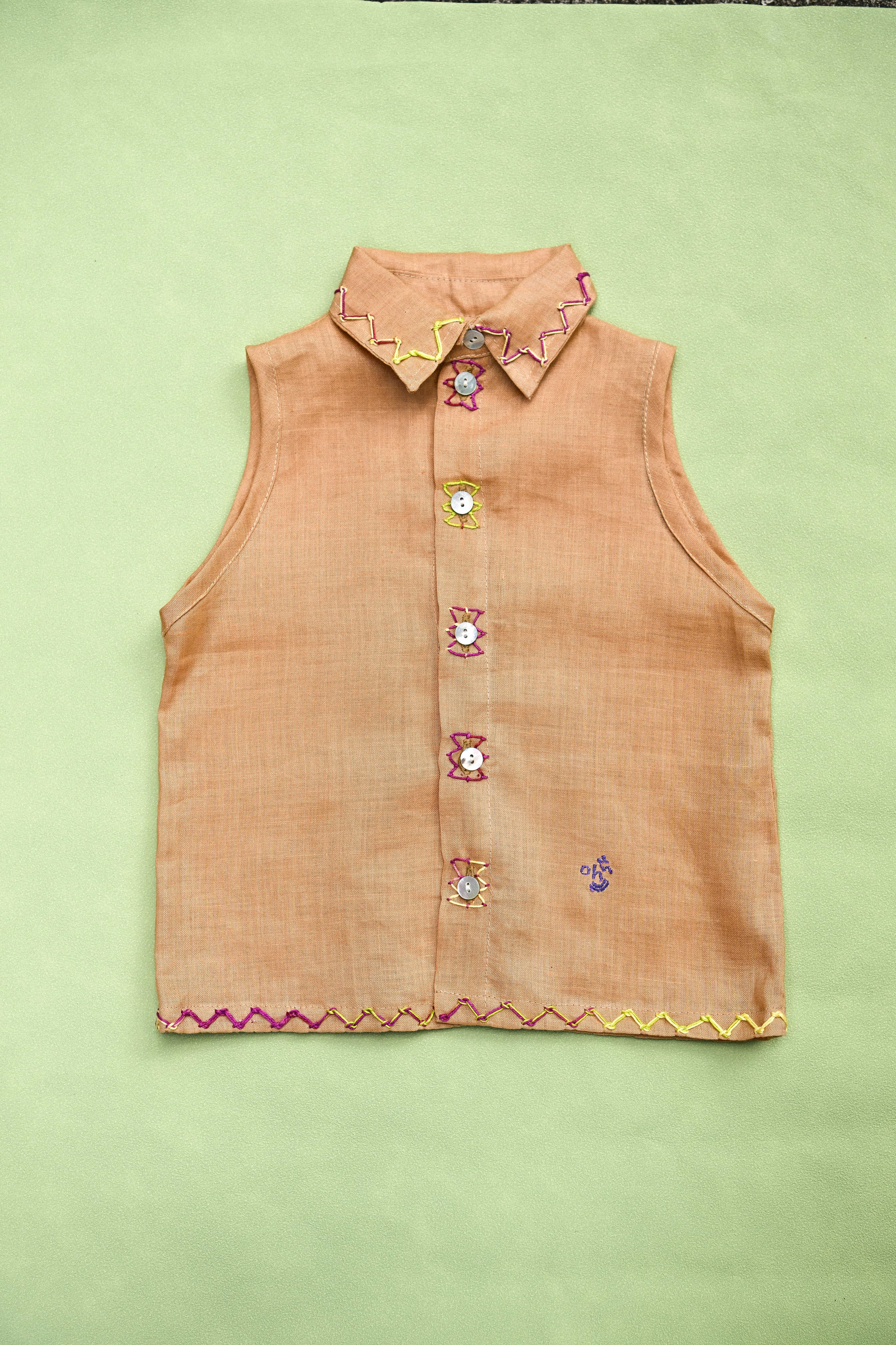 Kastanyas ~ Cropped Sleeveless Mini Bordado