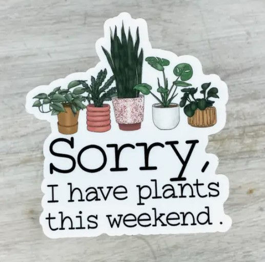 Vinyl Plant Stickers