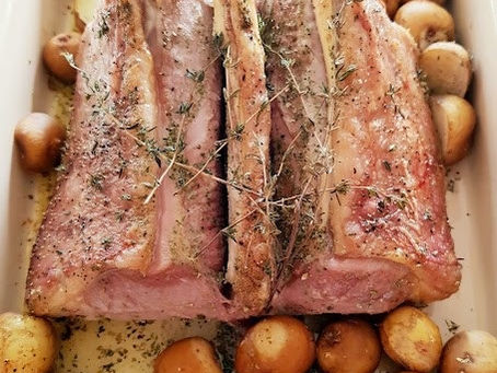 Simply Roasted Saddle of Lamb!