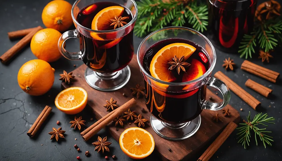 Festive Flavors for the Holiday Season: Mulled Red Wine, Pumpkin Muffins, and Gingerbread Cookies
