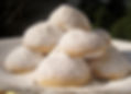 Greek Xmas Butter Cookies dusted with Confectionery Sugar