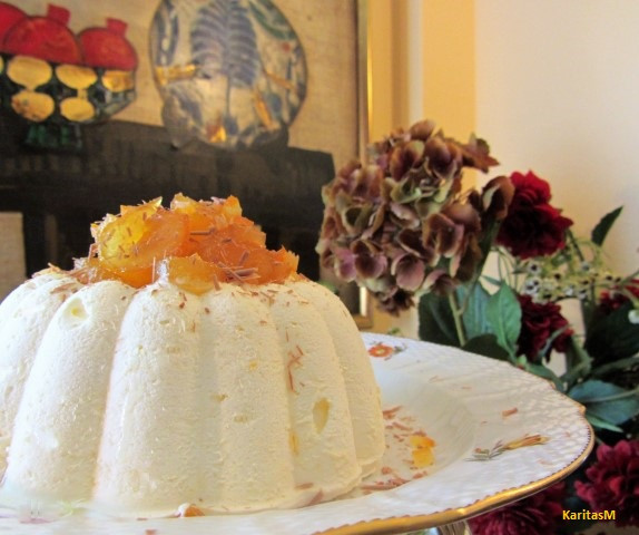 Ultra rich Orange Parfait with Bergamont spoon sweets