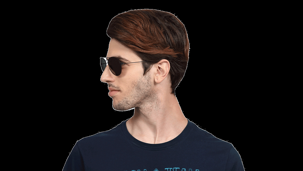 Thumbnail: Black Aviator Men Sunglasses