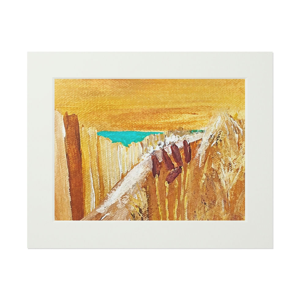 Thumbnail: "Walk on the Bluff" Fine Art Print