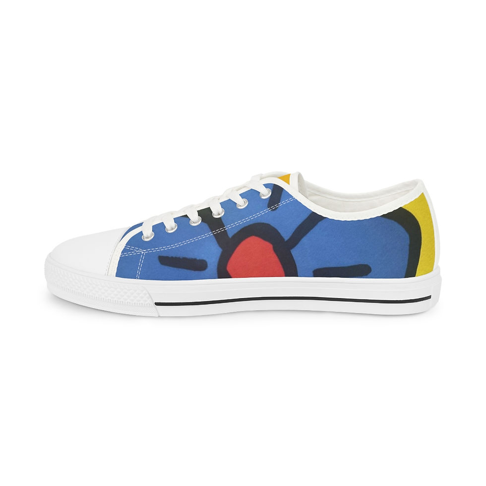 Thumbnail: Men's Floral Low Top Sneakers by TAVi Art