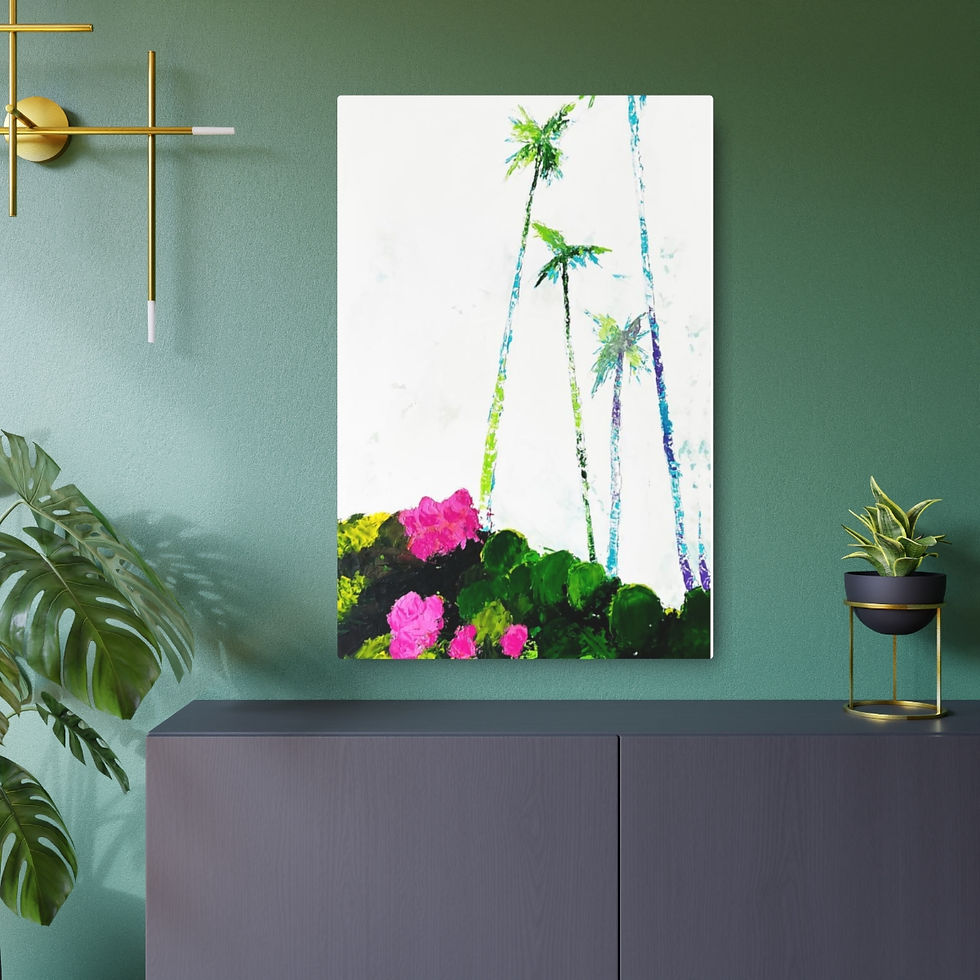 Thumbnail: "Laguna Cactus in Bloom" Metal Fine Art Print