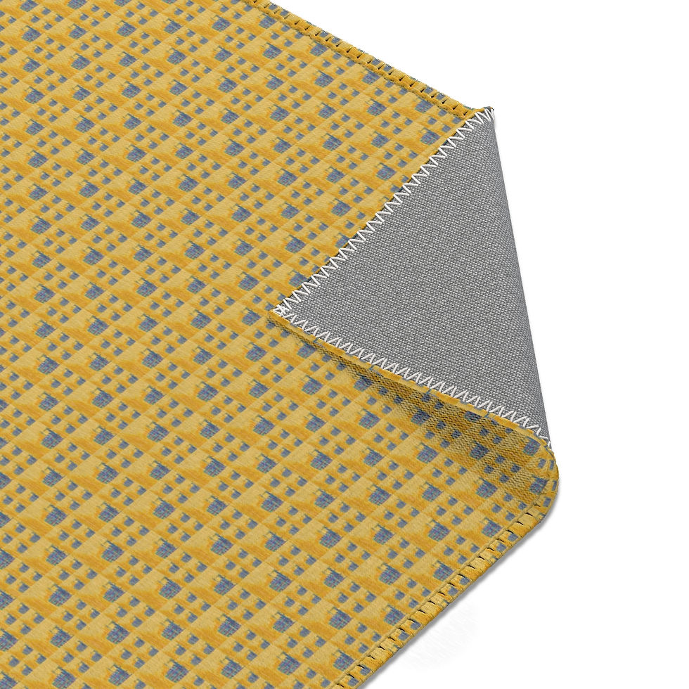 Thumbnail: Retro "Dad's Beach Chair" Patterned Area Rugs in 6 sizes, 2 orientations