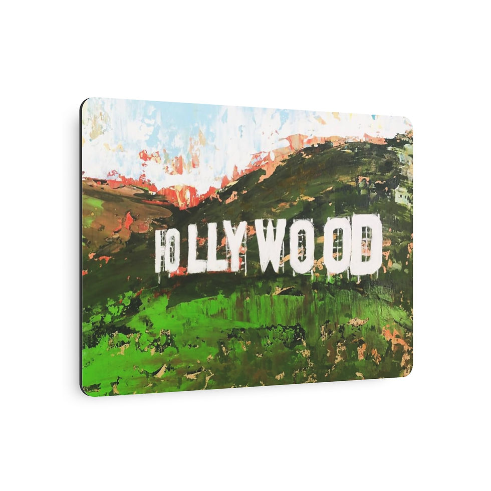 Thumbnail: Hollywood Sign Metal Fine Art Print, Super Light and Easy to Hang 