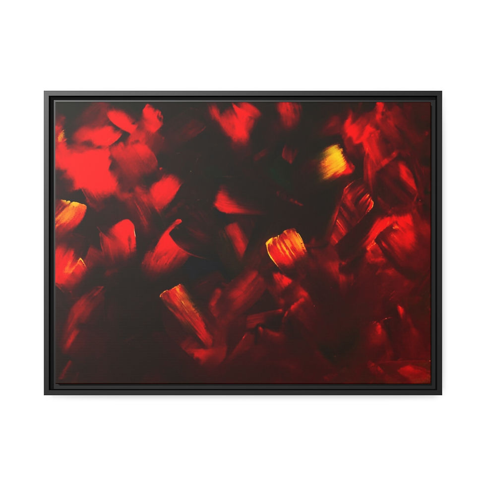 Thumbnail: Framed Canvas Wall Art Home Decor | 10 sizes, Black Frame Gallery Profile