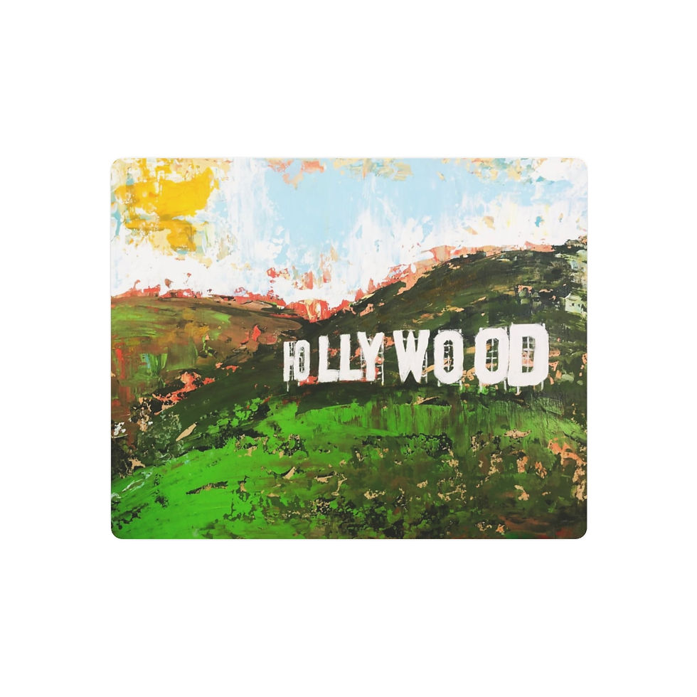 Thumbnail: Hollywood Sign Metal Fine Art Print, Super Light and Easy to Hang 
