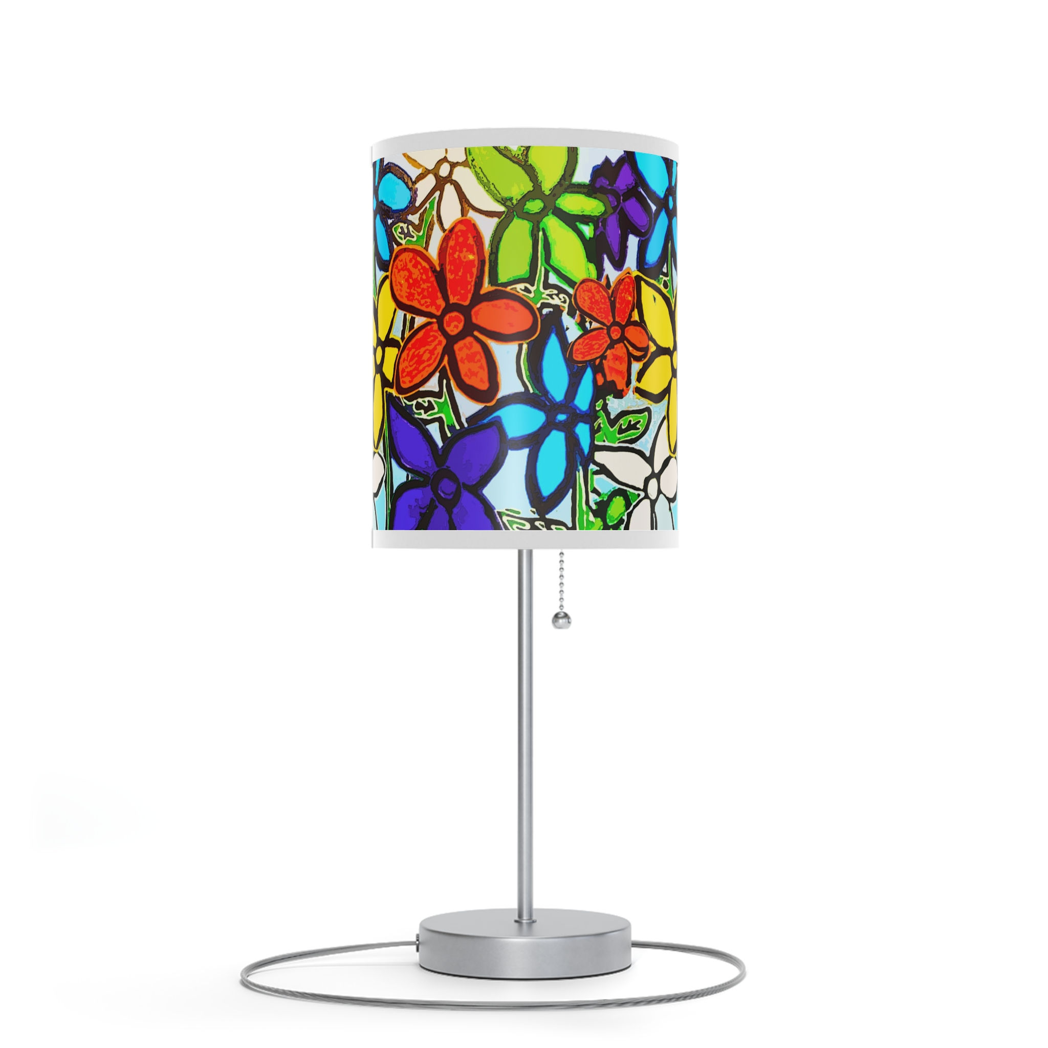 Floral Table Lamp by TAVi Art with US|CA Plug