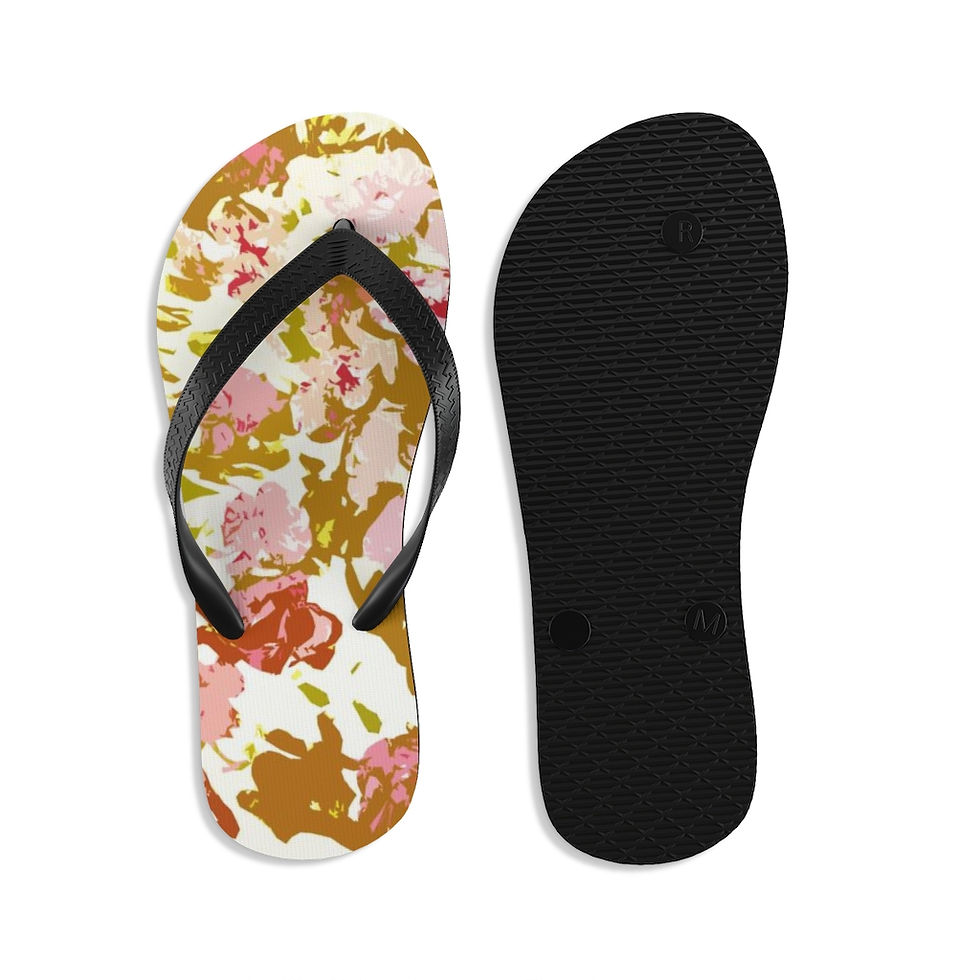 Thumbnail: Peonies Unisex Flip-Flops