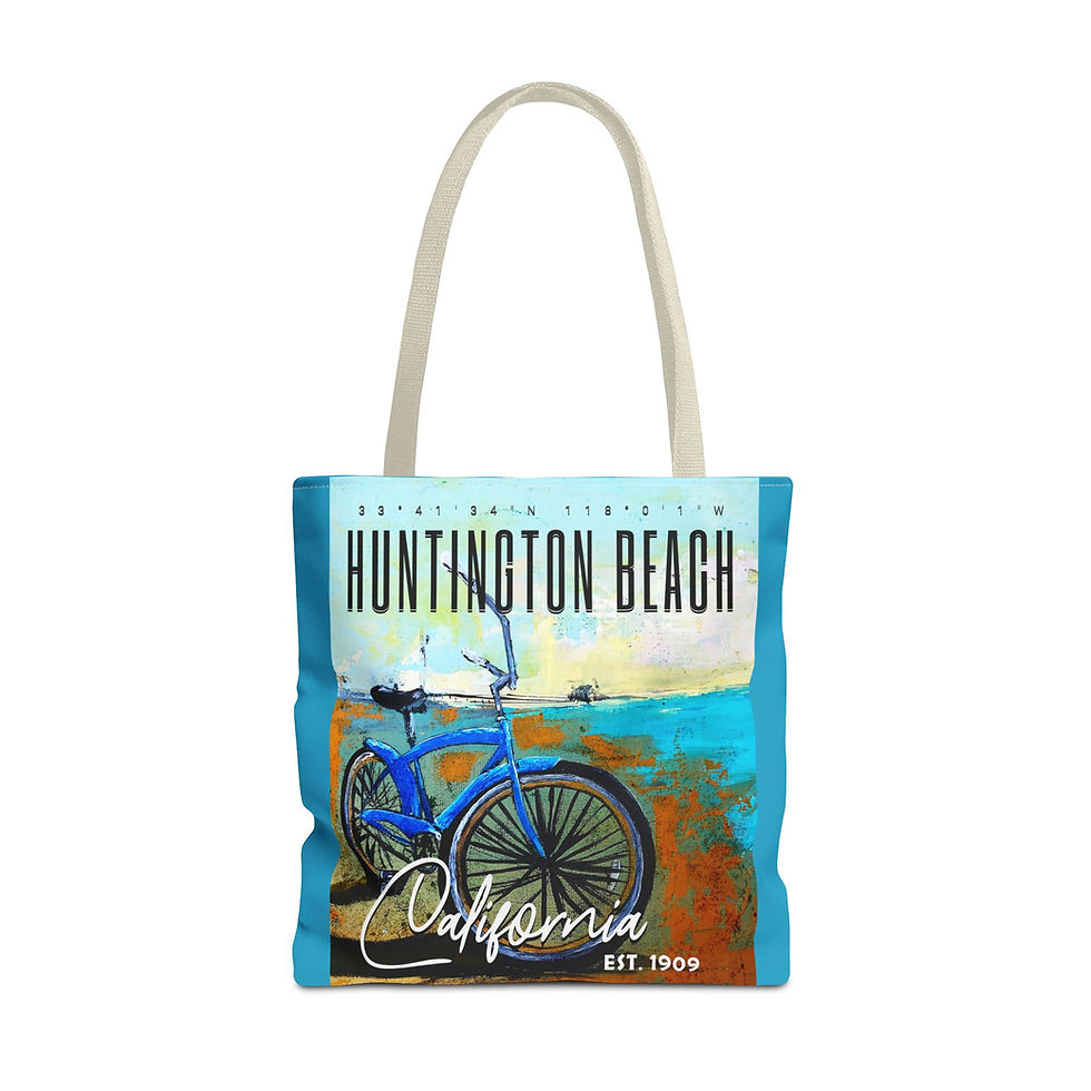 Thumbnail: Huntington Beach Tote Bag Perfect for Summer, Travel, and Beach Days