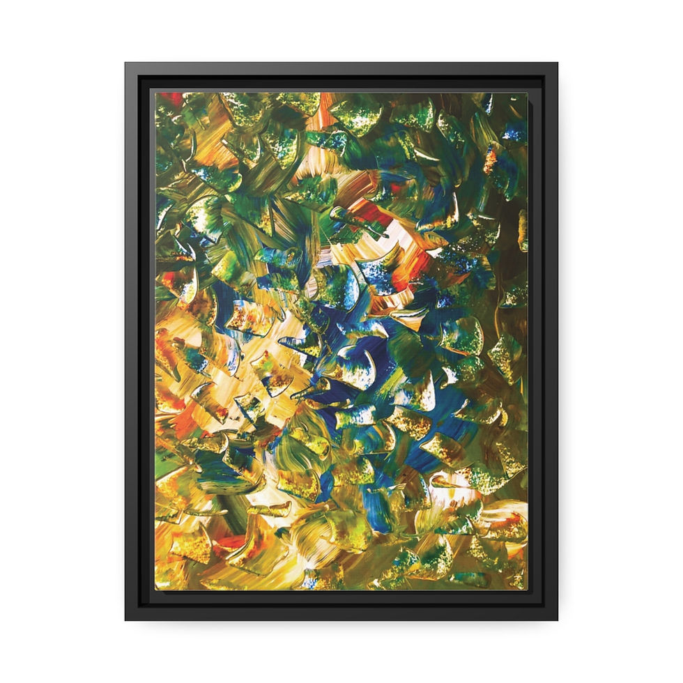 Thumbnail: Framed Canvas Art Print, Eco-Friendly Wall Art, Available in 10 sizes
