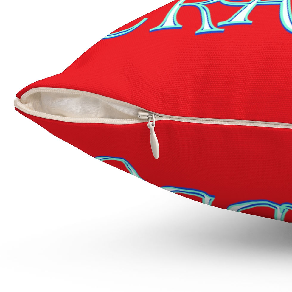 Thumbnail: He Knows When You've Been Crabby Spun Polyester Square Pillow