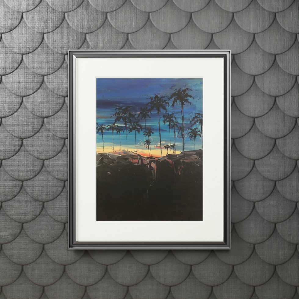 Thumbnail: "Palms at Sunset" Fine Art Print