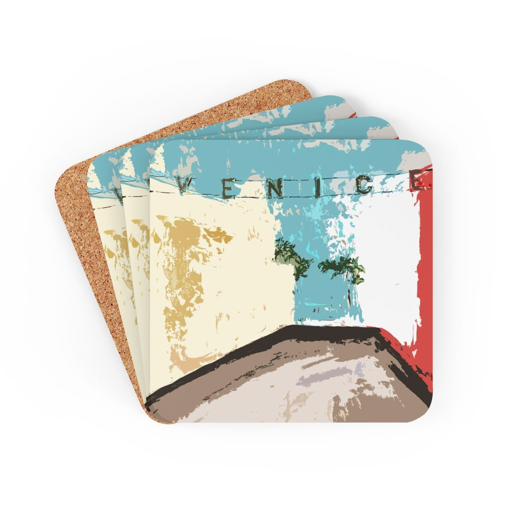 Venice Corkwood Coaster Set