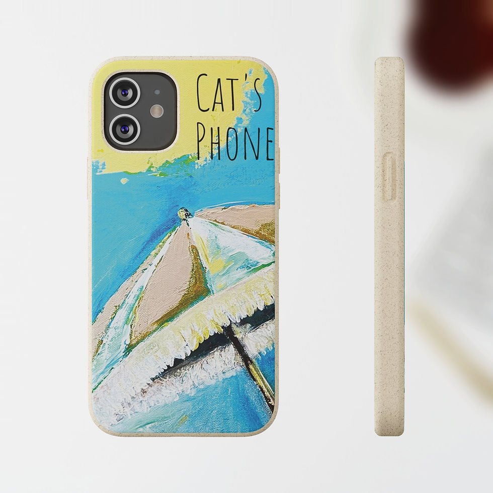 Thumbnail: Personalized Eco-Friendly Beach Umbrellas Phone Case from Original Artwork |
