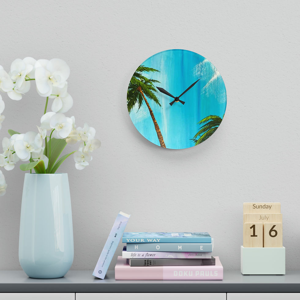 Thumbnail: "Skies of Kauai" Acrylic Wall Clock