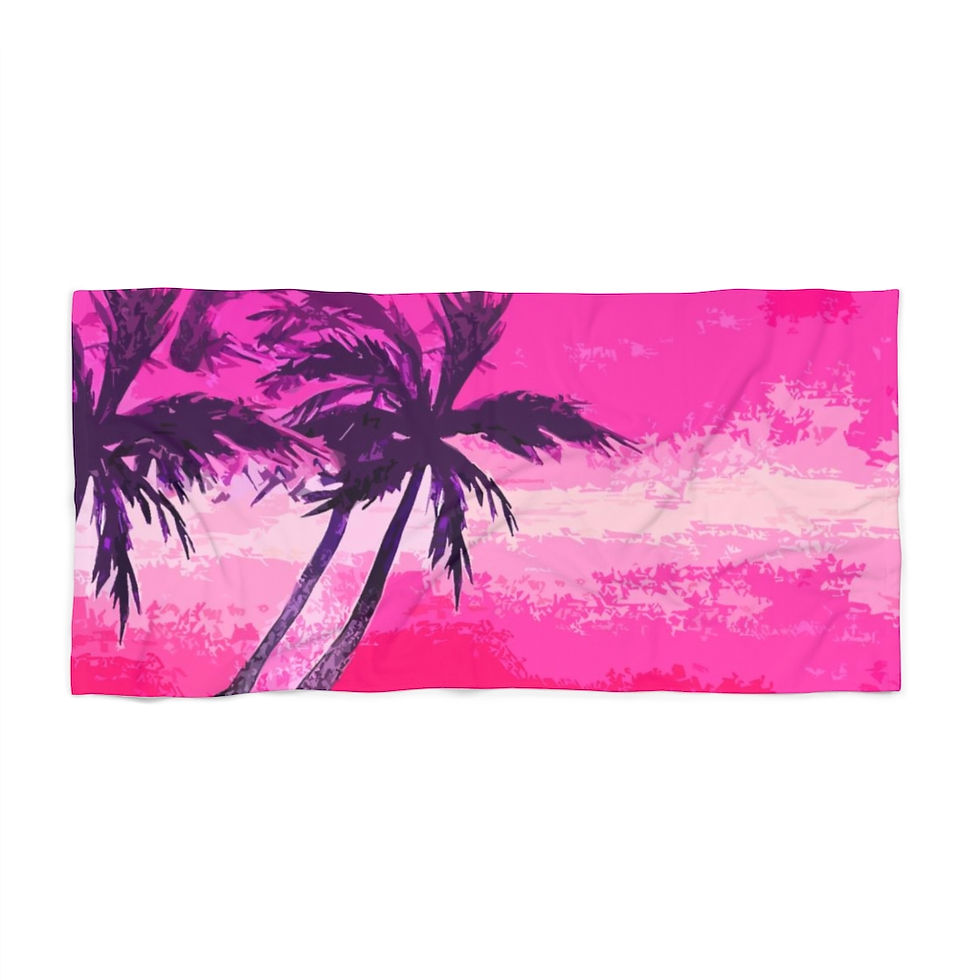 Thumbnail: Pink Palms Beach Towel