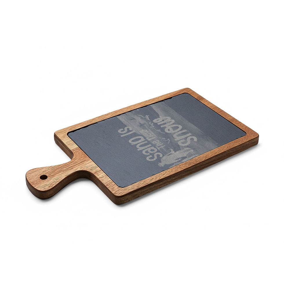 Thumbnail: Beachy Holiday "Sand is the New Snow" Engraved Charcuterie Board, 4 Sizes