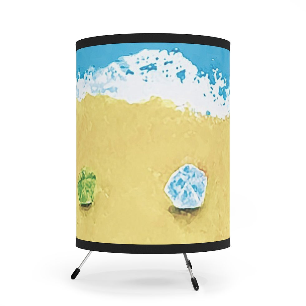 Thumbnail: Vintage Beach Umbrellas Tripod Lamp