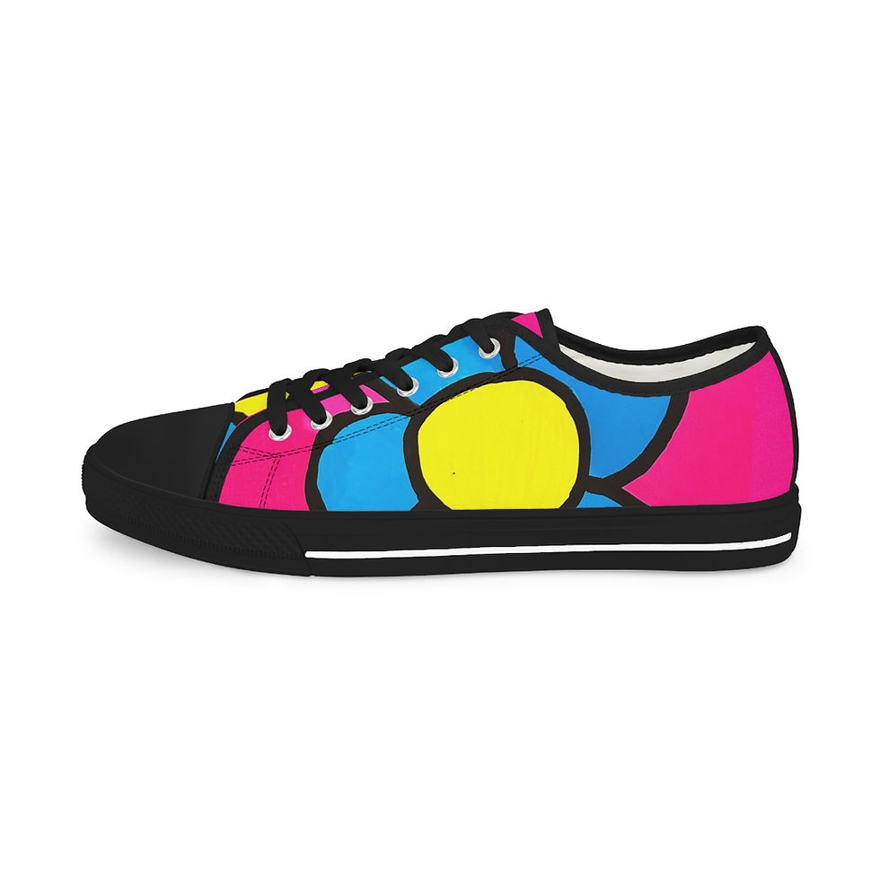 Thumbnail: Men's Floral Low Top Sneakers by TAVi Art