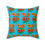 Thumbnail: Floral Faux Suede Square Pillow by TAVi Art