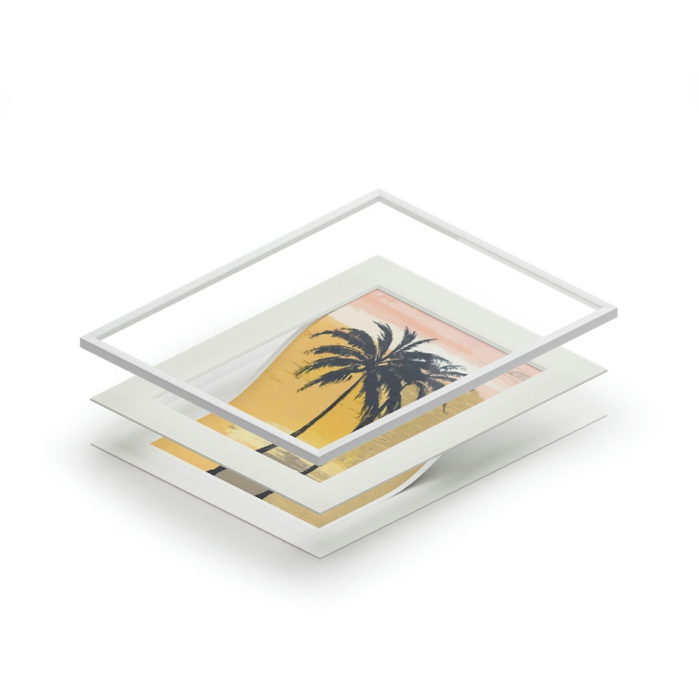 Thumbnail: "Retro Palms" Fine Art Print
