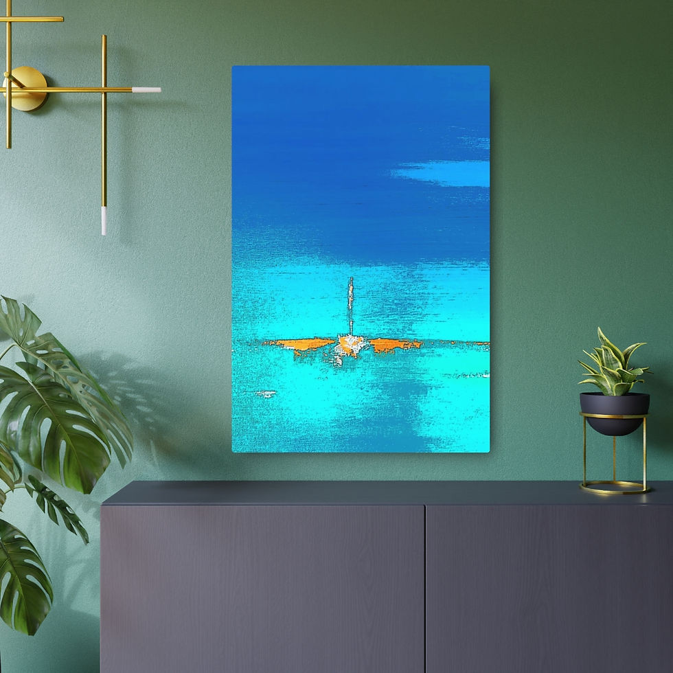 Thumbnail: "Morning Calm" Metal Fine Art Print